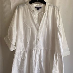 Simple but cute white summer dress.